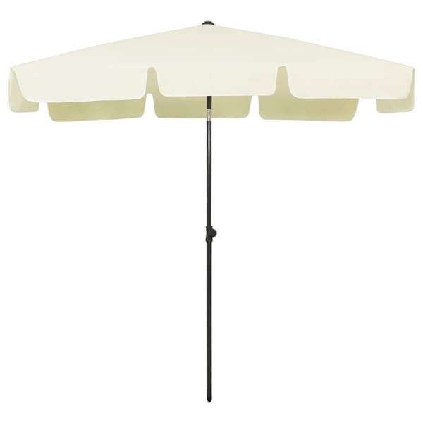 vidaXL Strandparasoll sandgul 200x125 cm Gul