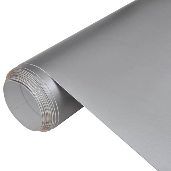 vidaXL Bilfoliering 2 st matt silver 100x150 cm matt silver