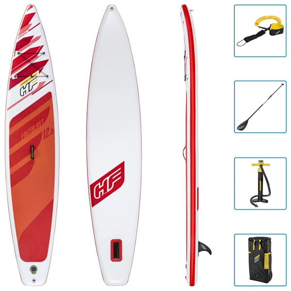 Bestway Uppblåsbar SUP-bräda Hydro-Force Fastblast TechSet 381x76x15cm Röd