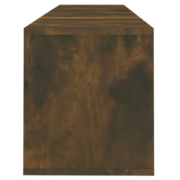 vidaXL Tv-bänk rökfärgad ek 120x30x40,5 cm konstruerat trä Brun