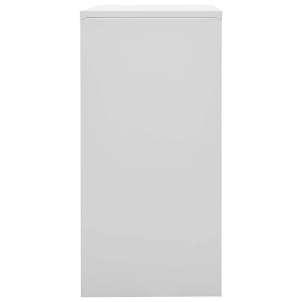 vidaXL Förvaringsskåp ljusgrå och grön 90x45x92,5 cm stål grå