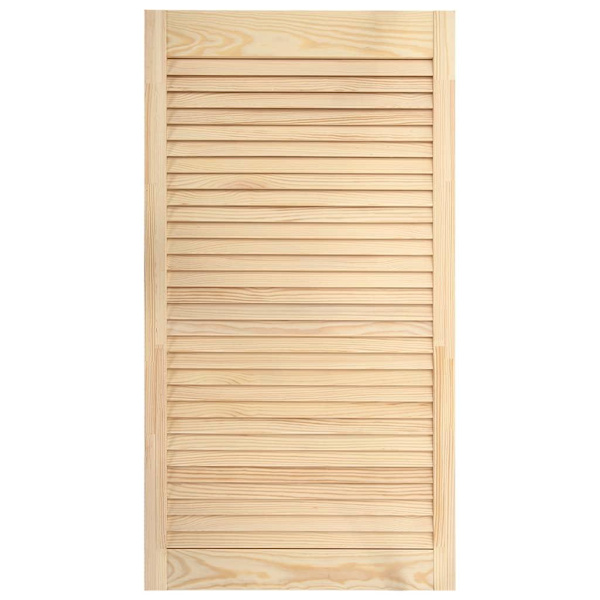 vidaXL Skåplucka lamelldesign 99,3x39,4 cm massiv furu Brun