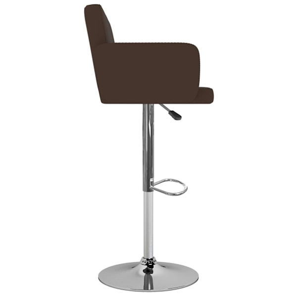 vidaXL Barstolar 2 st brun konstläder Brun