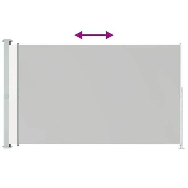 vidaXL Infällbar sidomarkis 200x300 cm gräddvit Creme