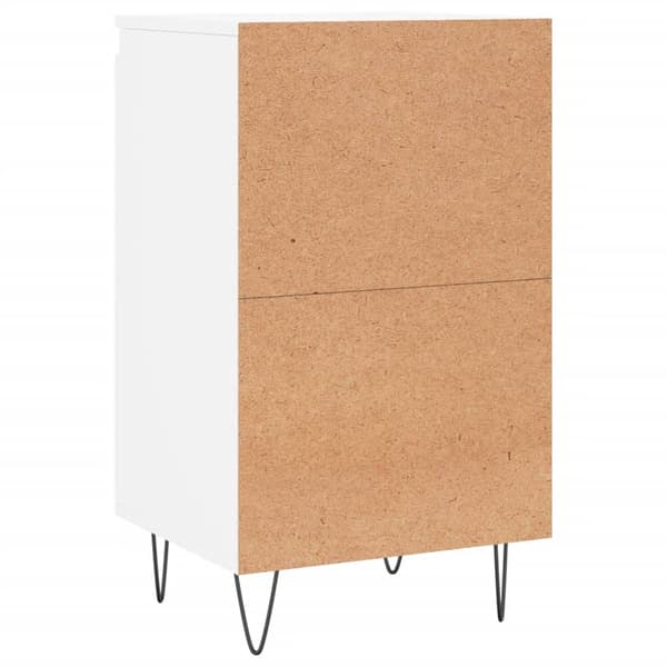 vidaXL Byrå vit 40x35x70 cm konstruerat trä Vit