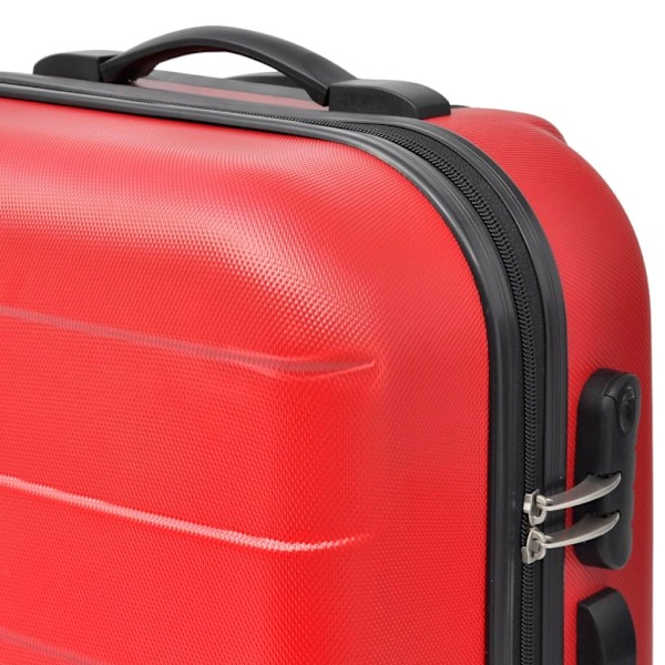 vidaXL Resväskor hardcase tre st röd Röd
