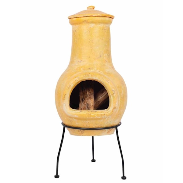 RedFire Eldstad Tampico gul 31x31x68 cm lera Gul