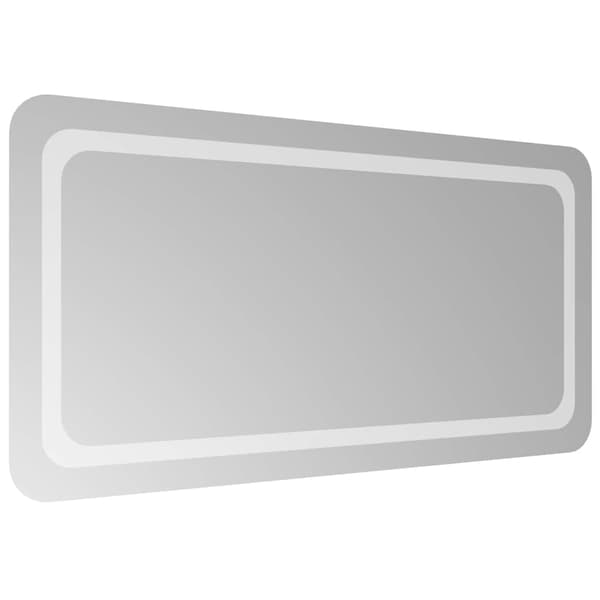 vidaXL Badrumsspegel LED 100x50 cm Transparent