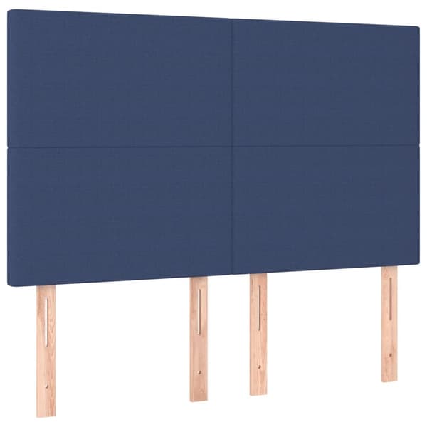 vidaXL Ramsäng med madrass blå 180x200 cm tyg Blå