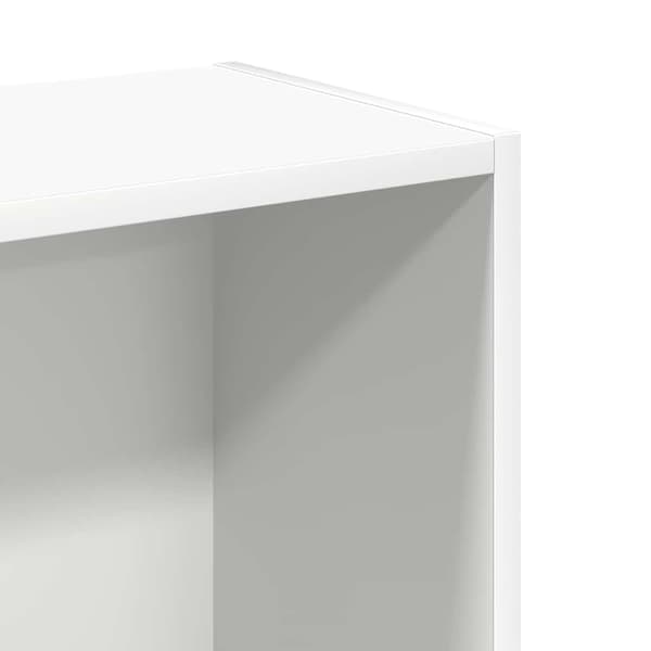 vidaXL Bokhylla vit 80x24x75 cm konstruerat trä Vit