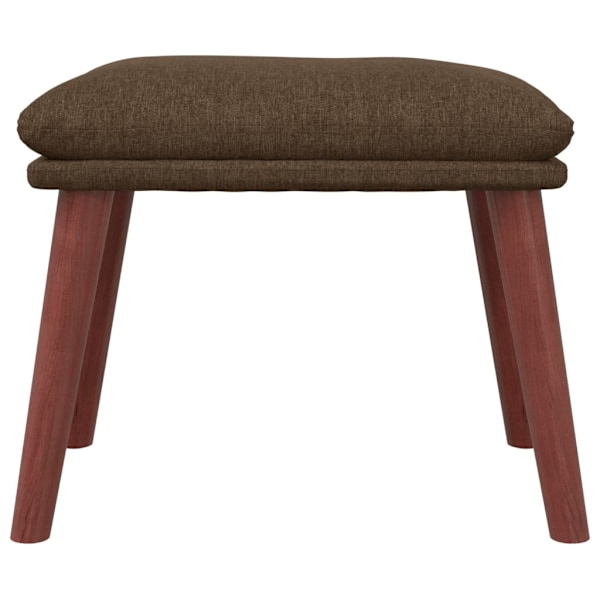 vidaXL Fotpall brun 45x29,5x35 cm tyg Brun