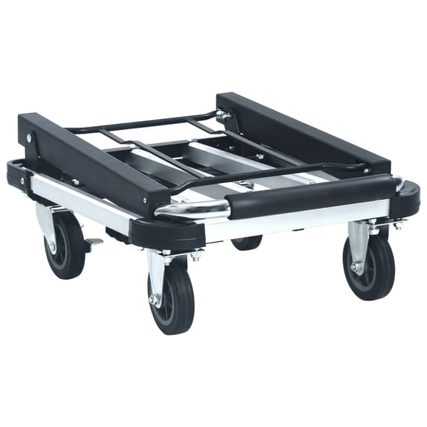 vidaXL Hopfällbar säckkärra 150 kg aluminium silver Silver