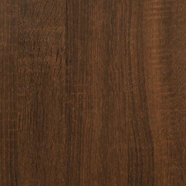 vidaXL Vägghylla brun ek 104x20x58,5 cm konstruerat trä Brun