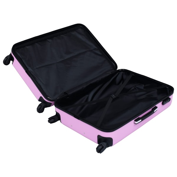 vidaXL Hårda resväskor 2 st rosa ABS Rosa