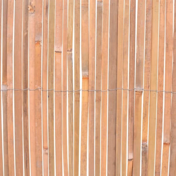 vidaXL Bambustaket 1000x70 cm Brun