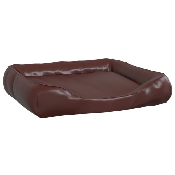 vidaXL Hundbädd brun 80x68x23 cm konstläder Brun