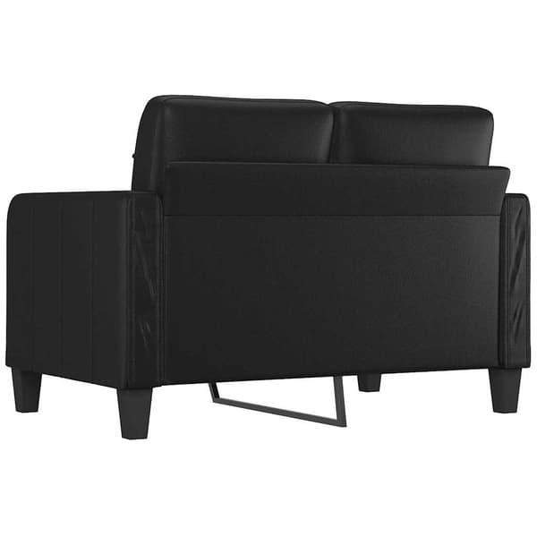 vidaXL 2-sitssoffa svart 120 cm konstläder Svart