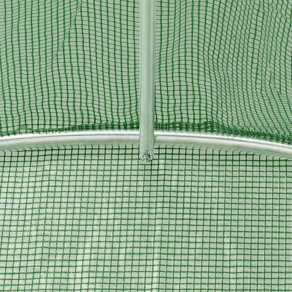 vidaXL Växthus med stålram grön 96 m² 24x4x2 m Grön