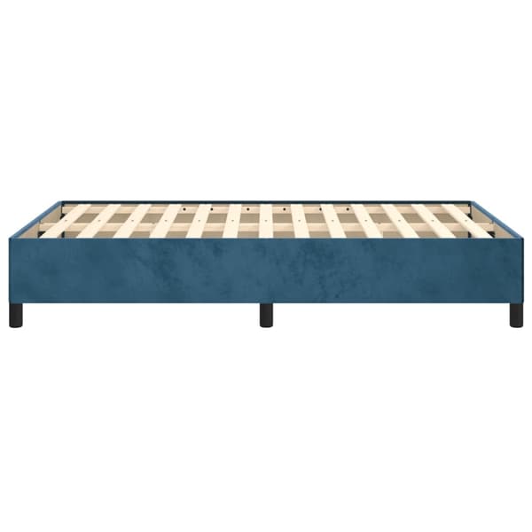 vidaXL Sängram mörkblå 120x200 cm sammet Blå