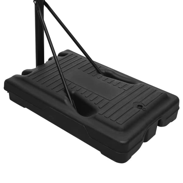 vidaXL Basketkorg med stativ vit 282-352 cm polyeten Vit
