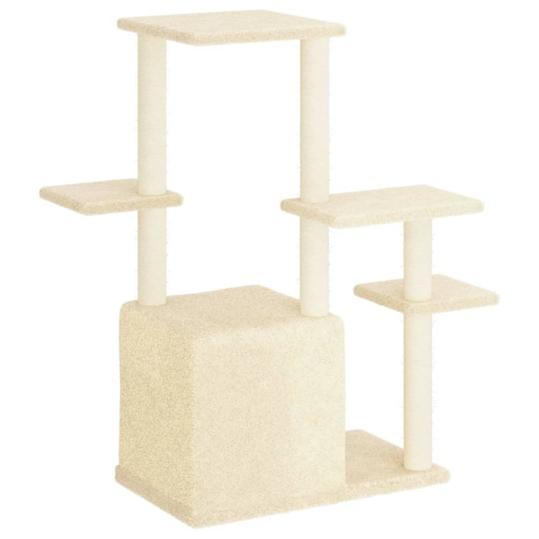 vidaXL Klösträd med sisalpelare gräddvit 97,5 cm Kräm