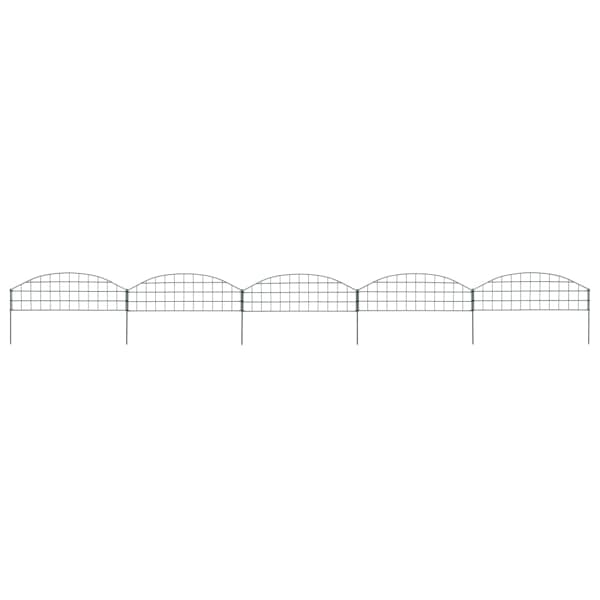 vidaXL Staket båge 77,3x26 cm grön Grön