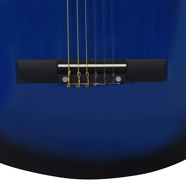 vidaXL Gitarr för nybörjare 8 delar klassisk blå 3/4 36" Blå
