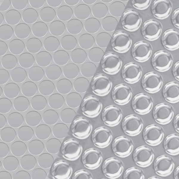 vidaXL Rektangulärt poolskydd 800x500 cm PE silver Silver