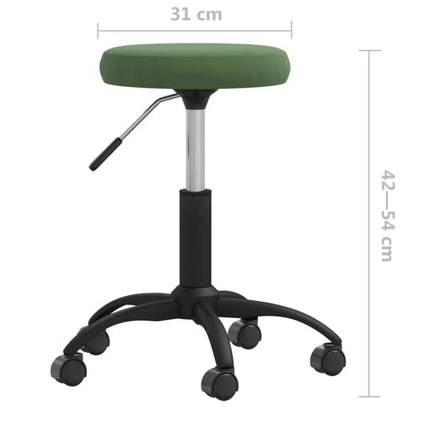 vidaXL Matstol mörkgrön sammet Grön