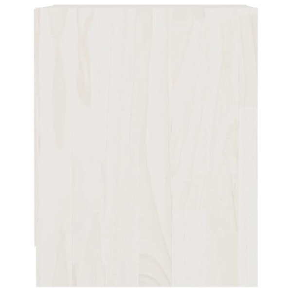vidaXL Sängbord 2 st vit 35,5x33,5x41,5 cm massivt furu Vit