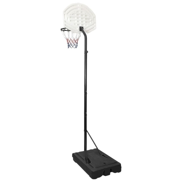 vidaXL Basketkorg med stativ vit 282-352 cm polyeten Vit