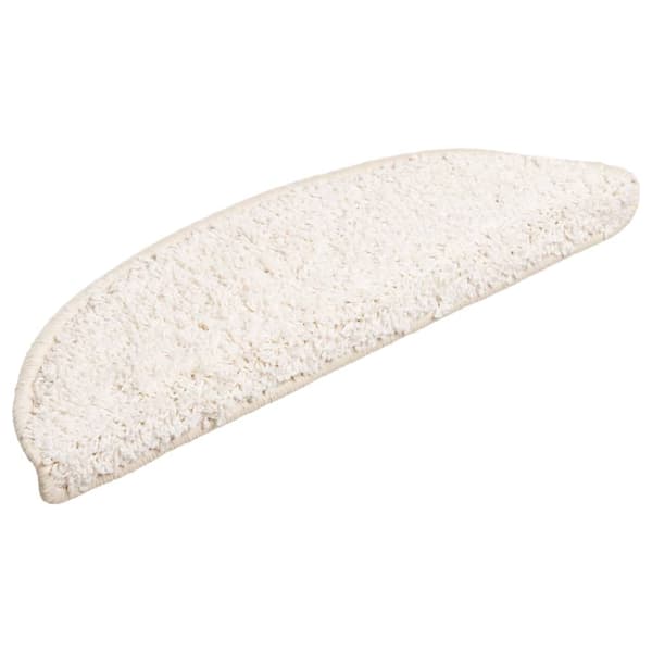 vidaXL 15 st Trappstegsmattor vit 56x20 cm Vit