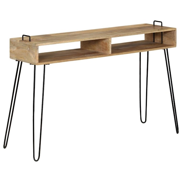 vidaXL Avlastningsbord mangoträ 115x35x76 cm Brun