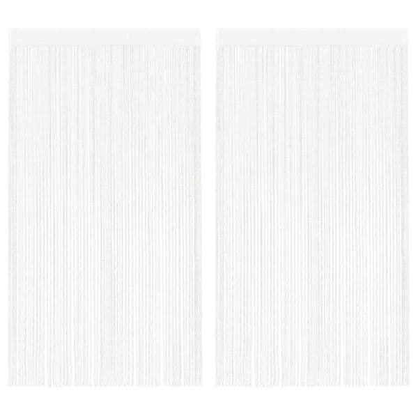 vidaXL Trådgardiner 2 st 140x250 cm vit Vit