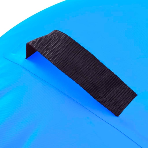 vidaXL Uppblåsbar gymnastikrulle med pump 120x75 cm PVC blå Blå