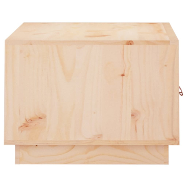 vidaXL Soffbord 80x50x35 cm massiv furu Brun