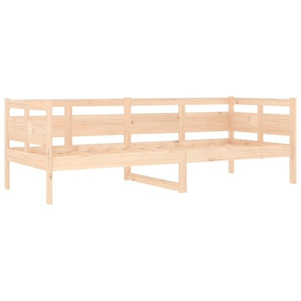 vidaXL Dagbädd 80x200 cm massiv furu Brun