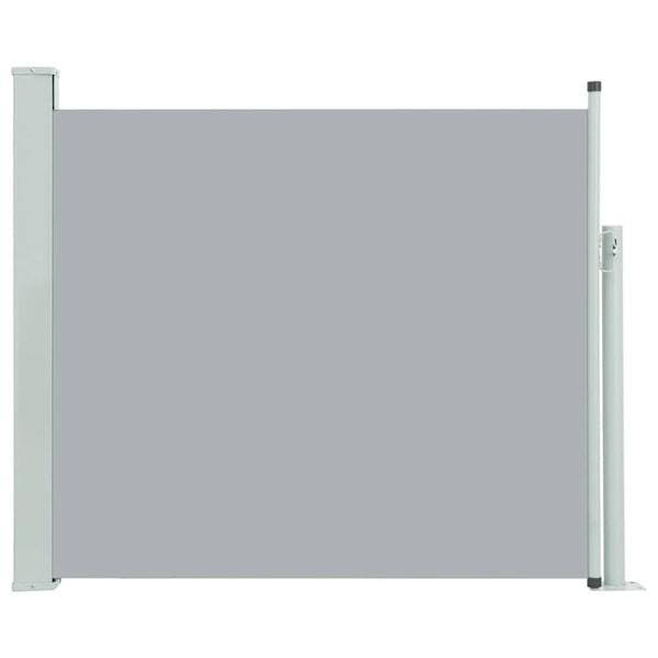 vidaXL Infällbar sidomarkis 100x300 cm grå grå