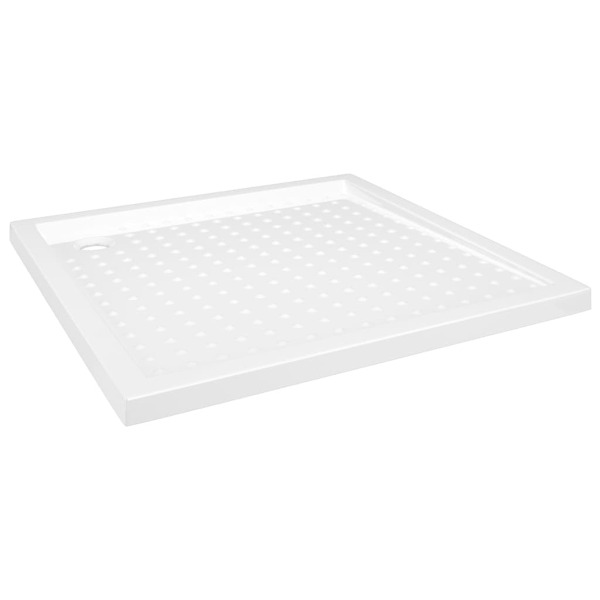 vidaXL Duschkar med prickar vit 80x80x4 cm ABS Vit