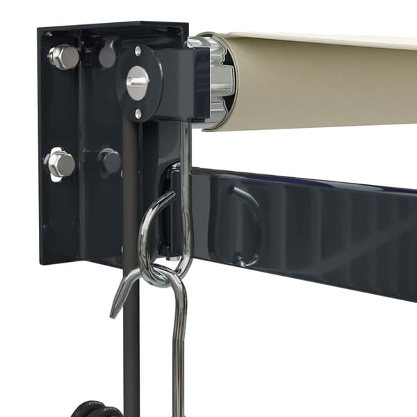 vidaXL Automatisk infällbar markis gräddvit 3,5x2,5 m Kräm