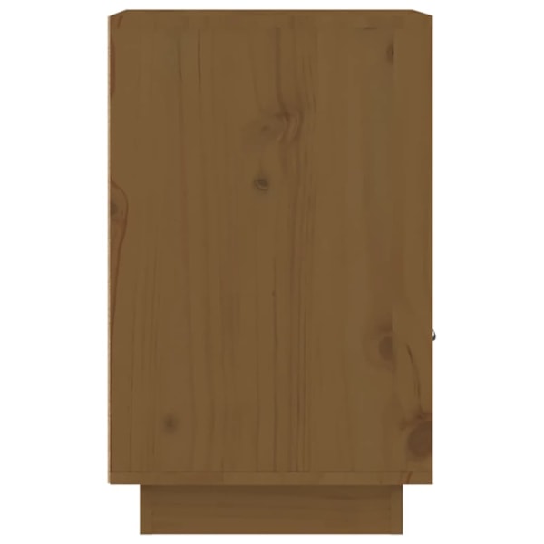 vidaXL Sängbord 2 st honungsbrun 40x34x55 cm massiv furu Brun