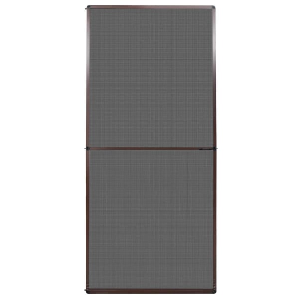 vidaXL Insektsnät med gångjärn för dörrar 100 x 215 cm brun Brun