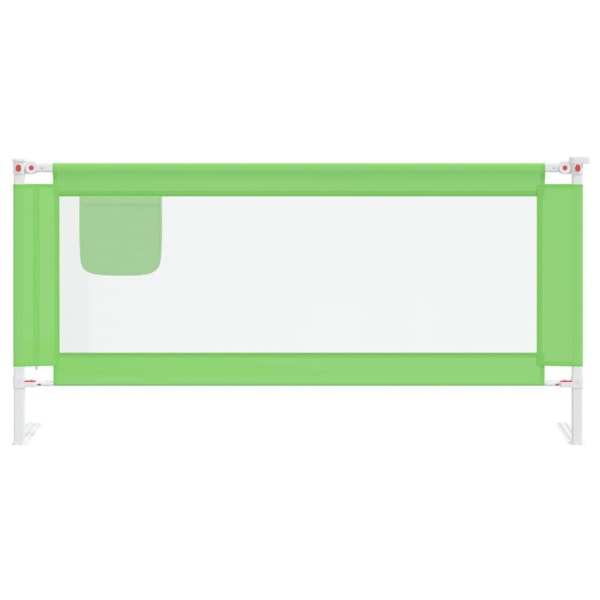 vidaXL Sängskena för barn grön 190x25 cm tyg Grön