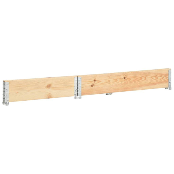 vidaXL Pallkrage 80x120 cm massiv furu Brun