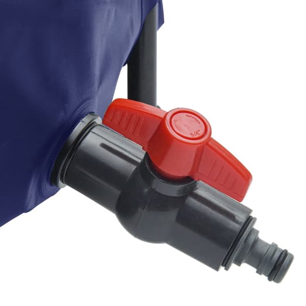 vidaXL Vattentank med kran vikbar 250 L PVC Blå