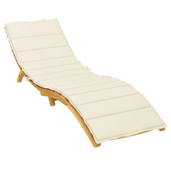 vidaXL Solsängsdynor Oxford tyg (100% polyester) Kräm Creme