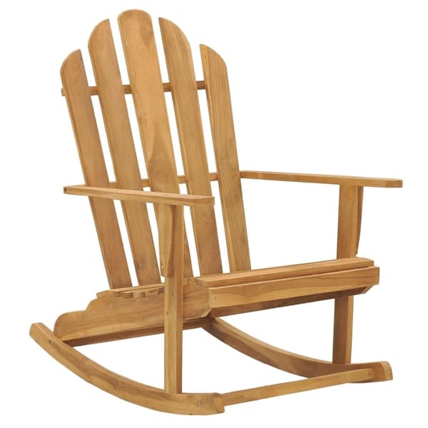 vidaXL Däckstol massiv teak Brun