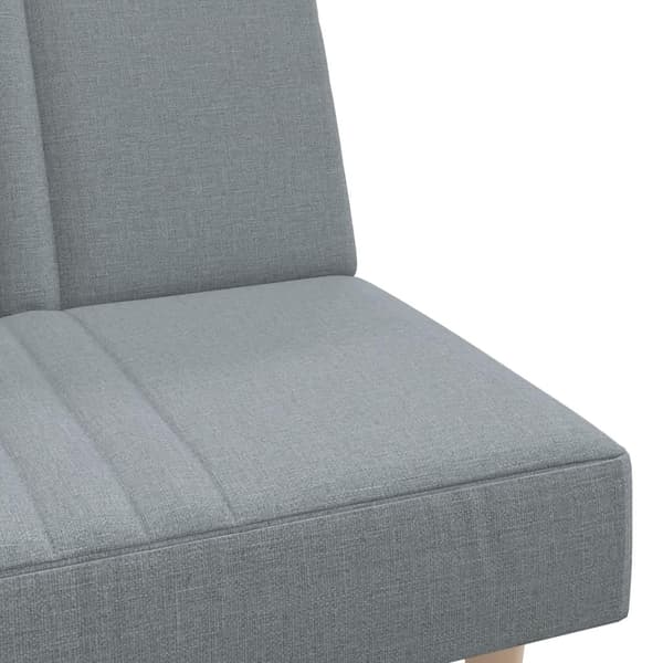 vidaXL Bäddsoffa ljusgrå tyg Grå