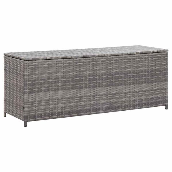 vidaXL Dynbox grå 150x50x60 cm konstrotting grå