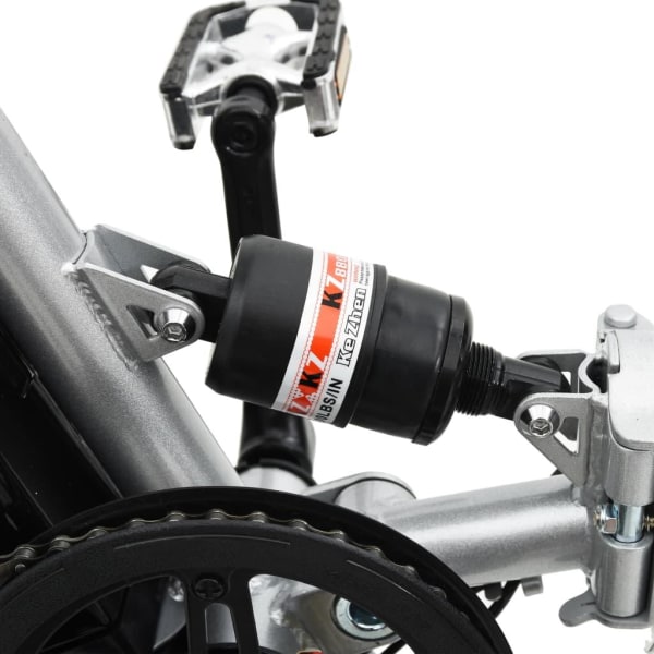 vidaXL Hopfällbar elektrisk cykel med litium-jon batteri Silver